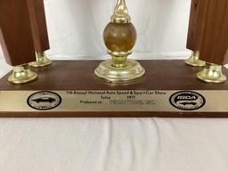 1971 Tulsa National Auto Speed and Sport Car Show Trophy