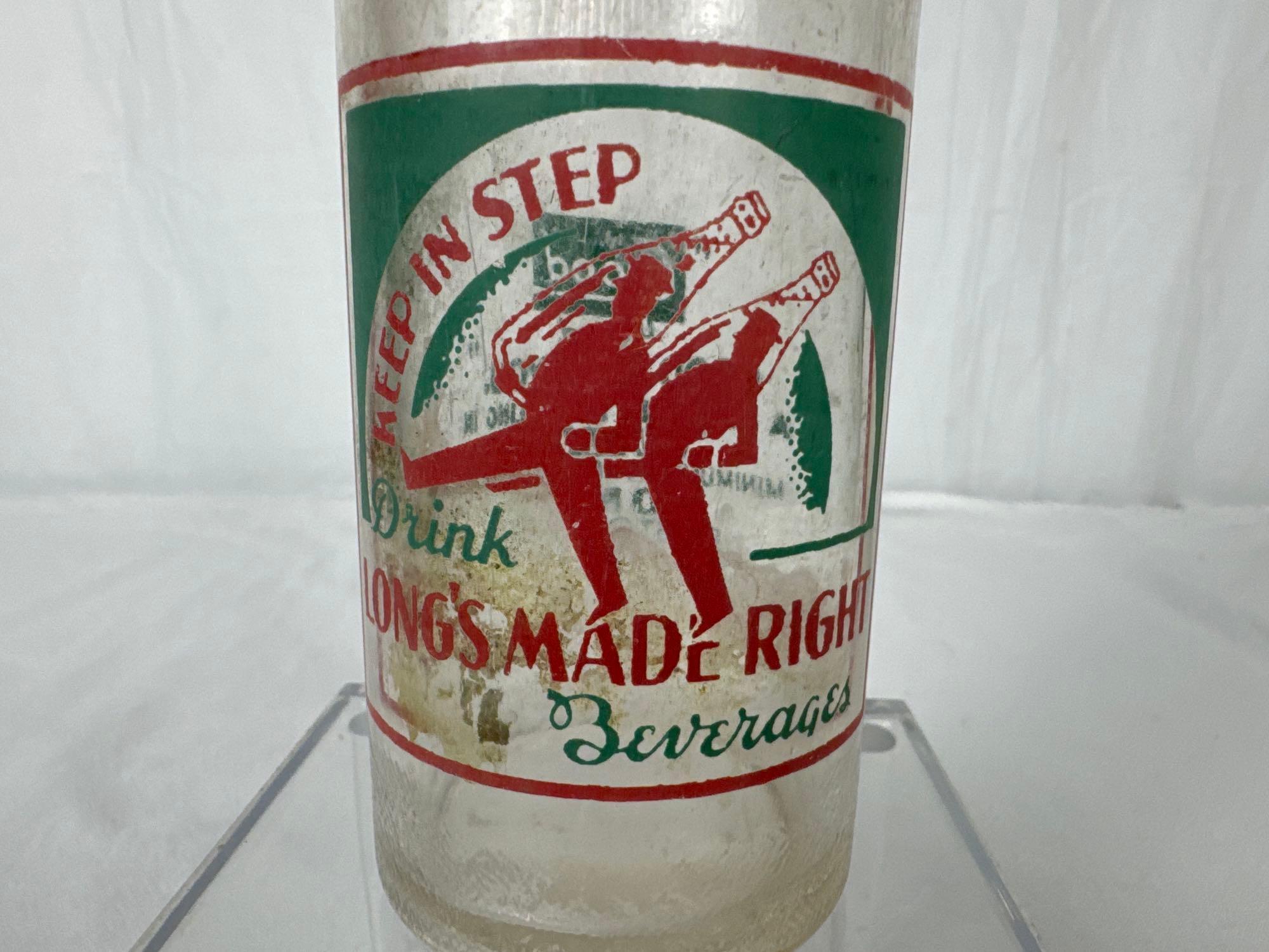 "Keep in Step" Long's Soda Bottle Bristow, OK