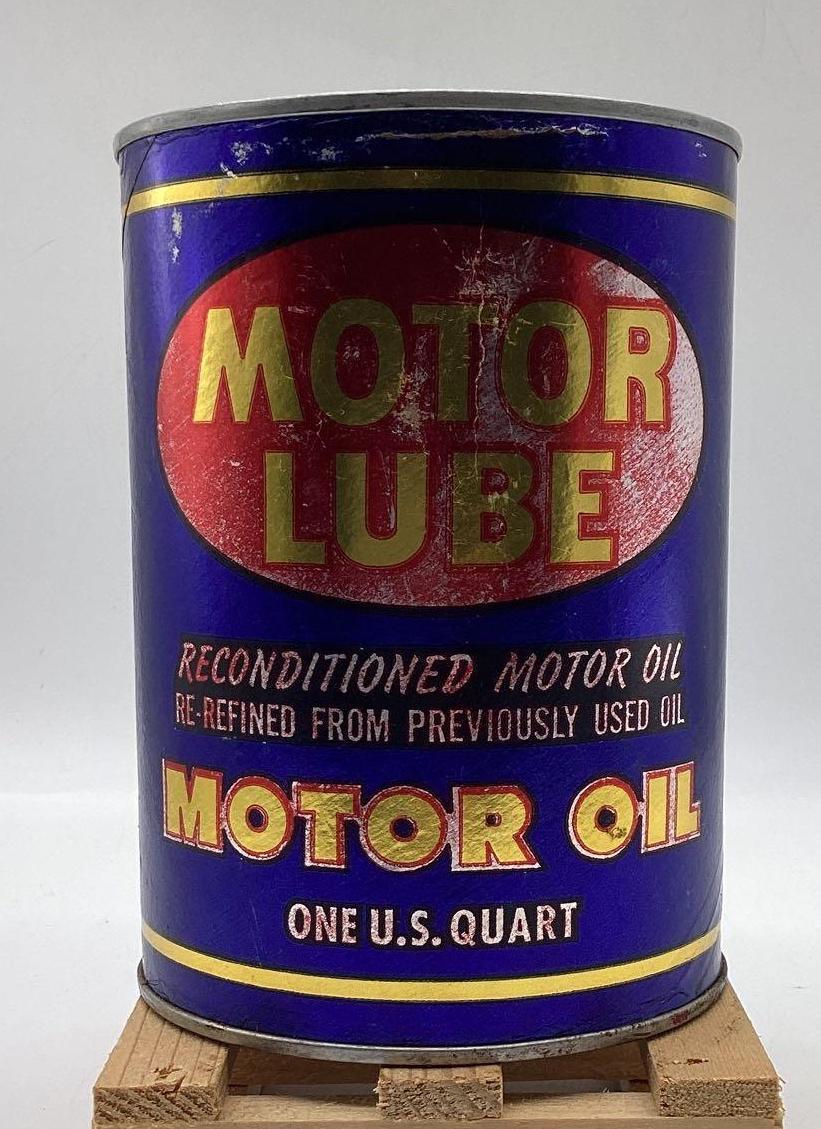 Motor Lube Quart Oil Can Denver Oil Co. OKC