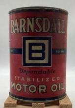 Barnsdall Stabilized Motor Oil Quart Can