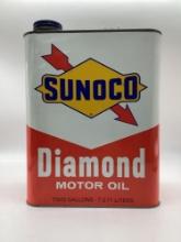 Sunoco Diamond Motor Oil 2 Gallon Oil Can w/ Arrow