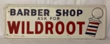 1956 "Ask for Wildroot" Barber Shop Sign