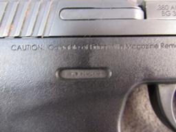 handgun: S&W Model Bodyguard, Semi-Auto Pistol, .380, 6 shot, 2.5" barrel, S#KAX8293