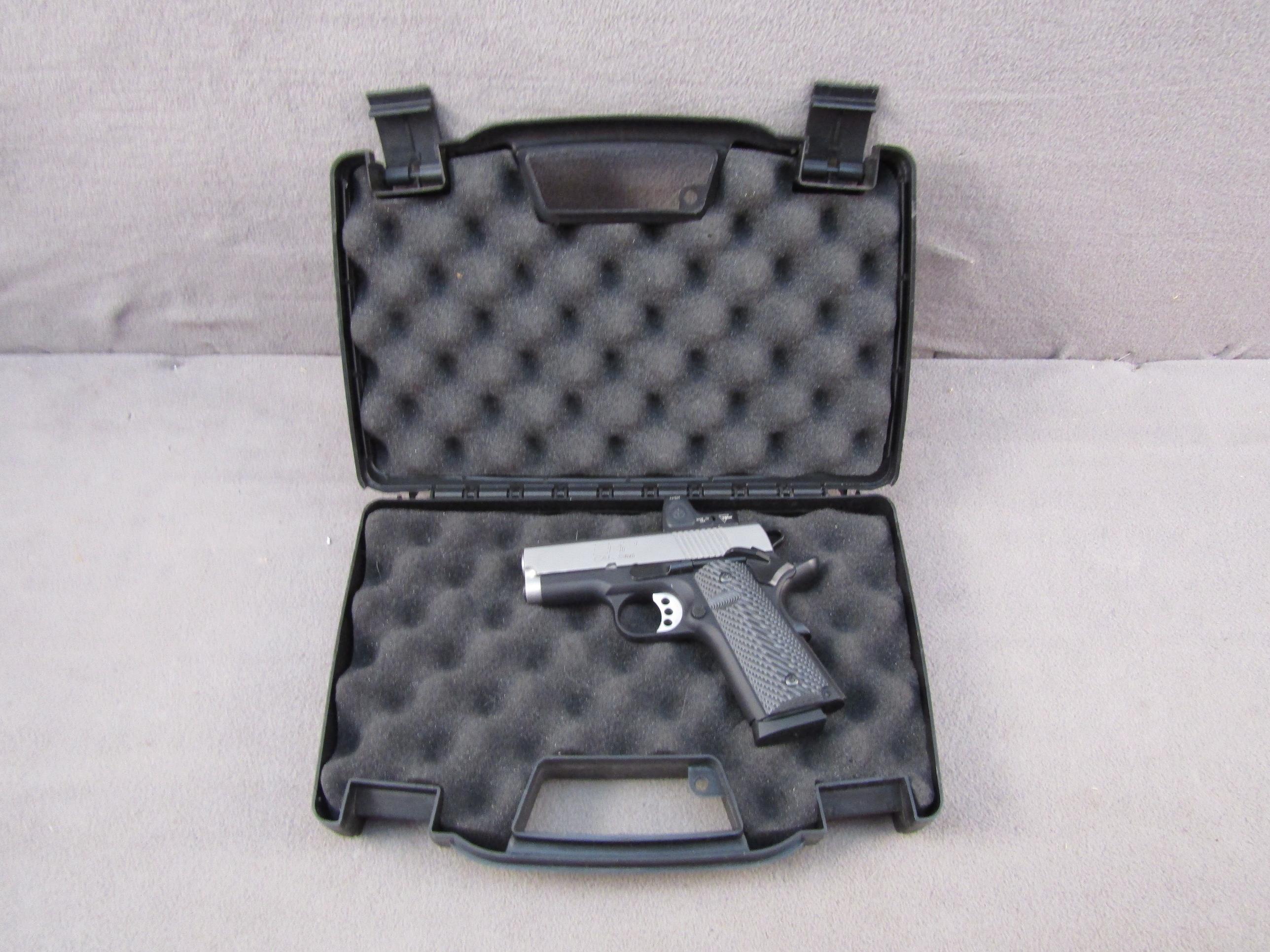 handgun: SPRINGFIELD ARMORY Model 1911 EMP, Semi-Auto Pistol, 9mm, 10 shot, 3" barrel, S#EMP55940