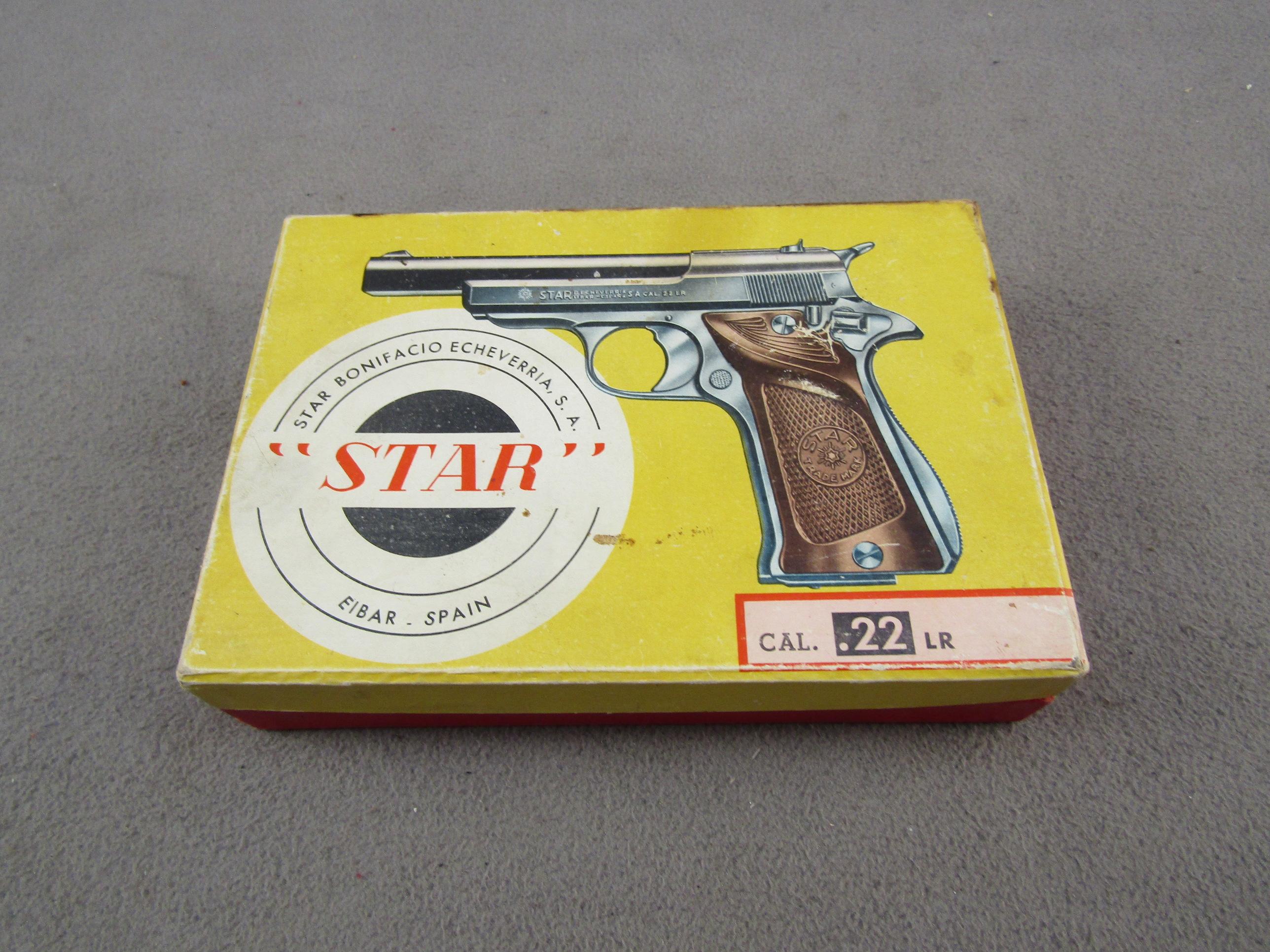 handgun: STAR Model SA, Semi-Auto Pistol, .22LR, 10 shot, 4.5" barrel, S#FR929393