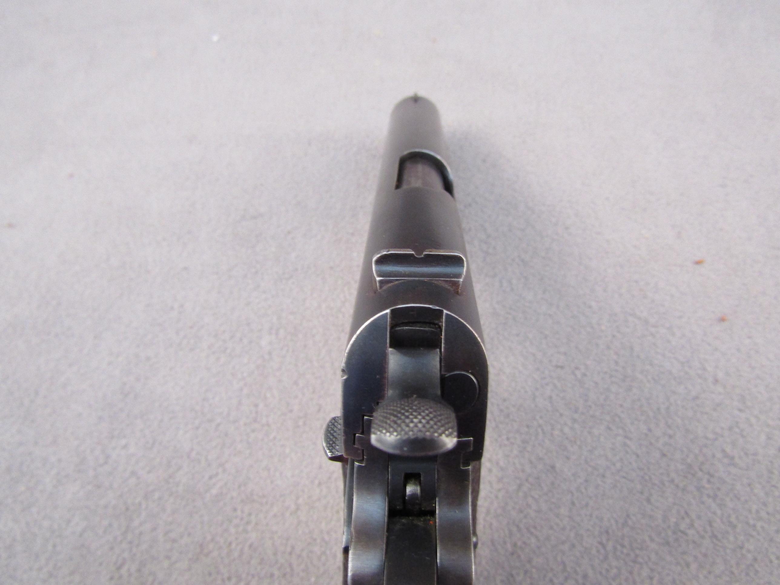 handgun: COLT Model 1911, Semi-Auto Pistol, .45, 7 shot, 5" barrel, S#301938