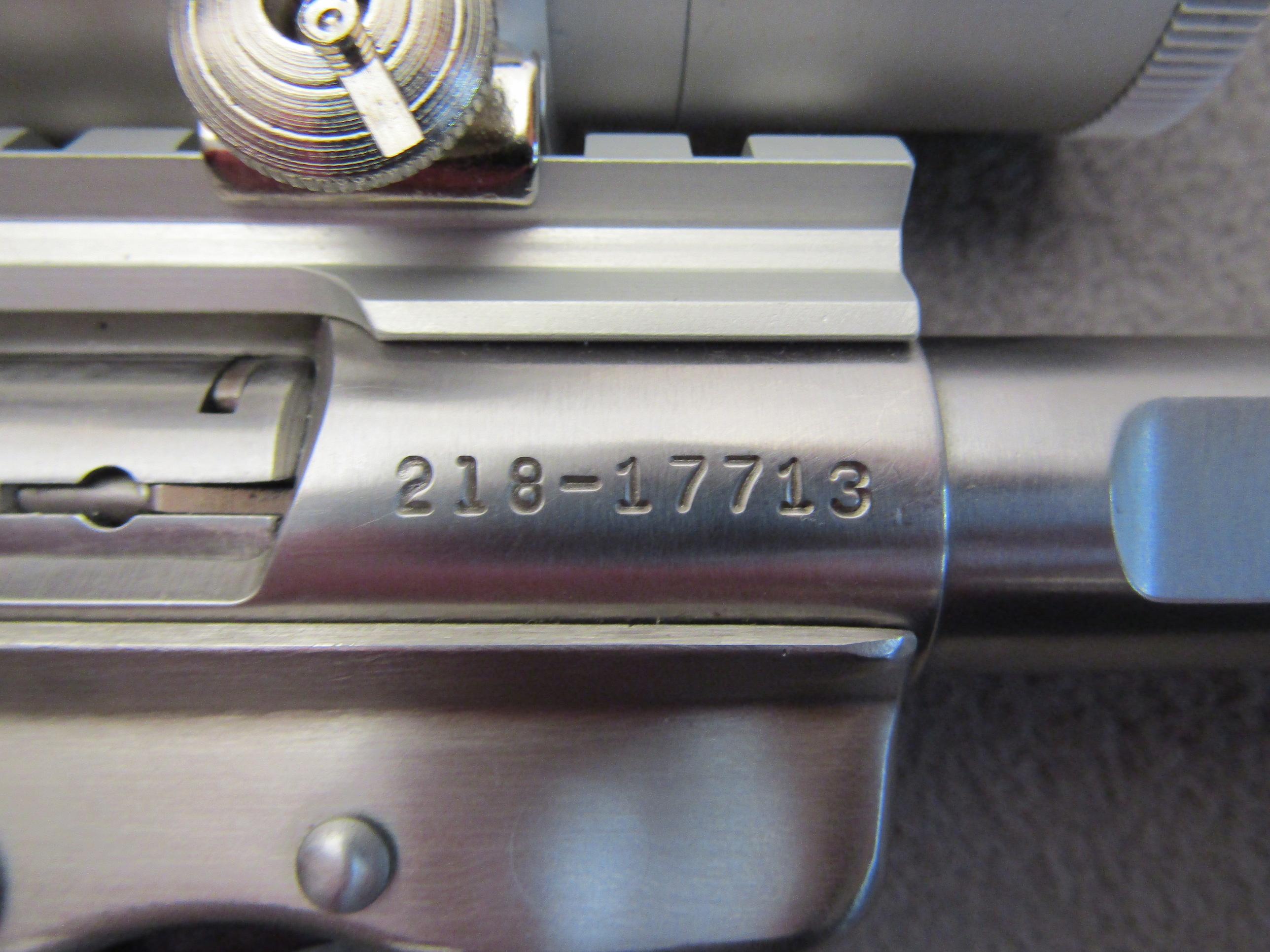 handgun: RUGER Model Mark II Competition, Semi-Auto Pistol, .22LR, 15 shot, 7" barrel, S#218-17713