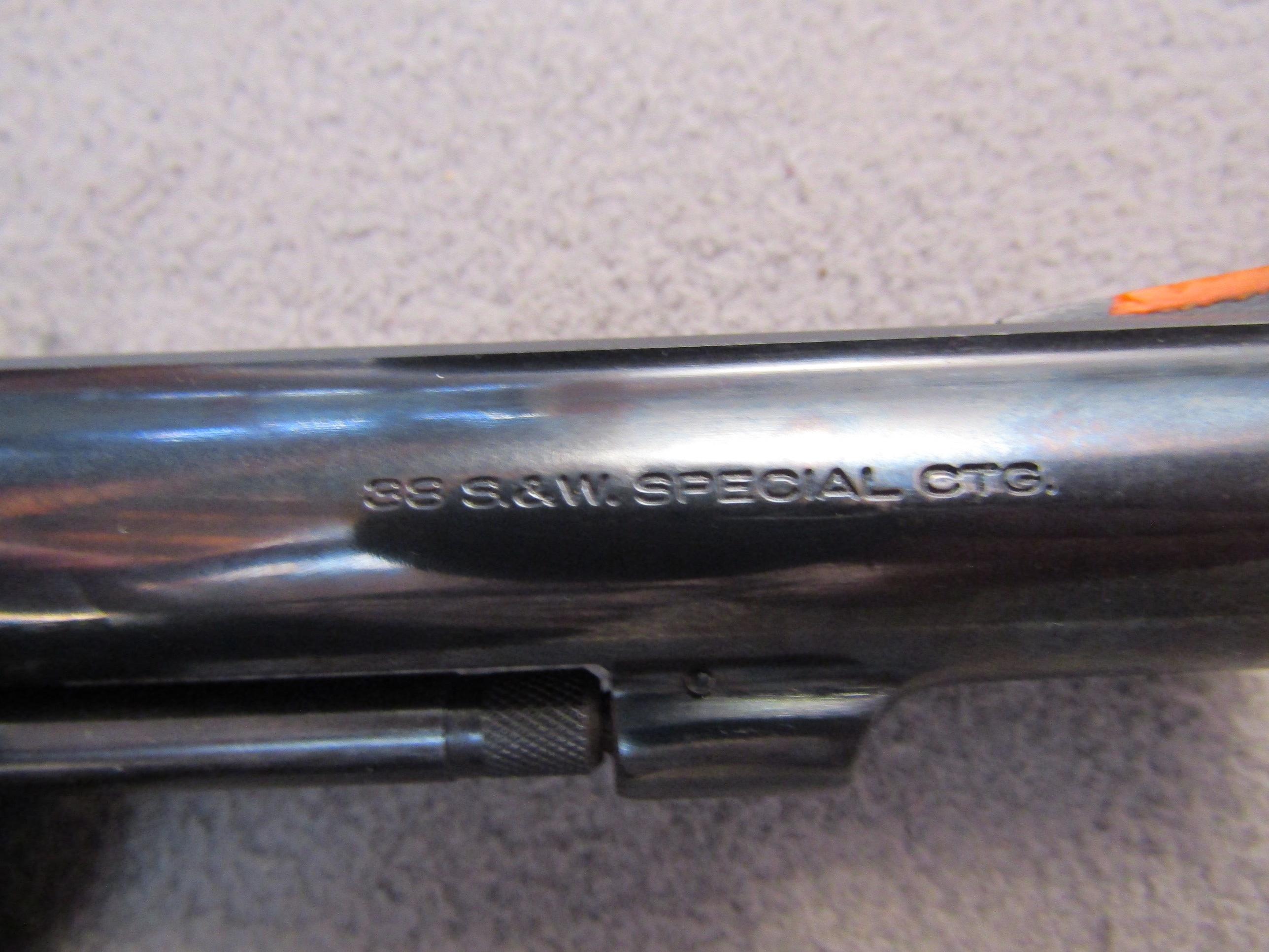 handgun: S&W Model 10-8, Revolver, .38, 6 shot, 4" barrel, S#4D56336
