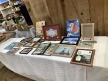 Large Assortment of Prints, Photos, Frames