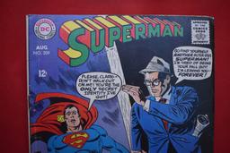 SUPERMAN #209 | THE CLARK KENT MONSTER! | ROSS ANDRU - 1968