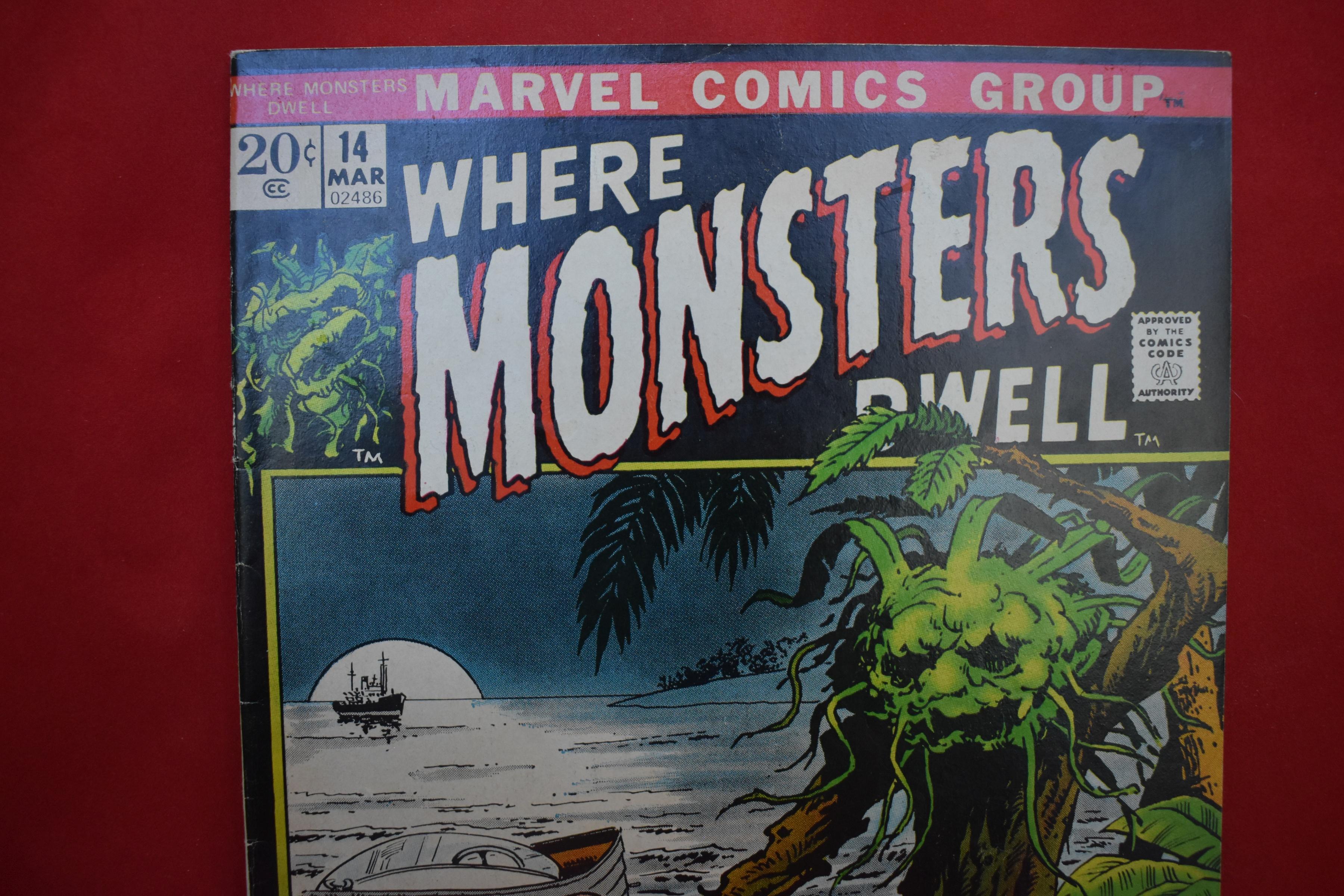 WHERE MONSTERS DWELL #14 | THE GREEN THING! | JOHN SEVERIN - 1972