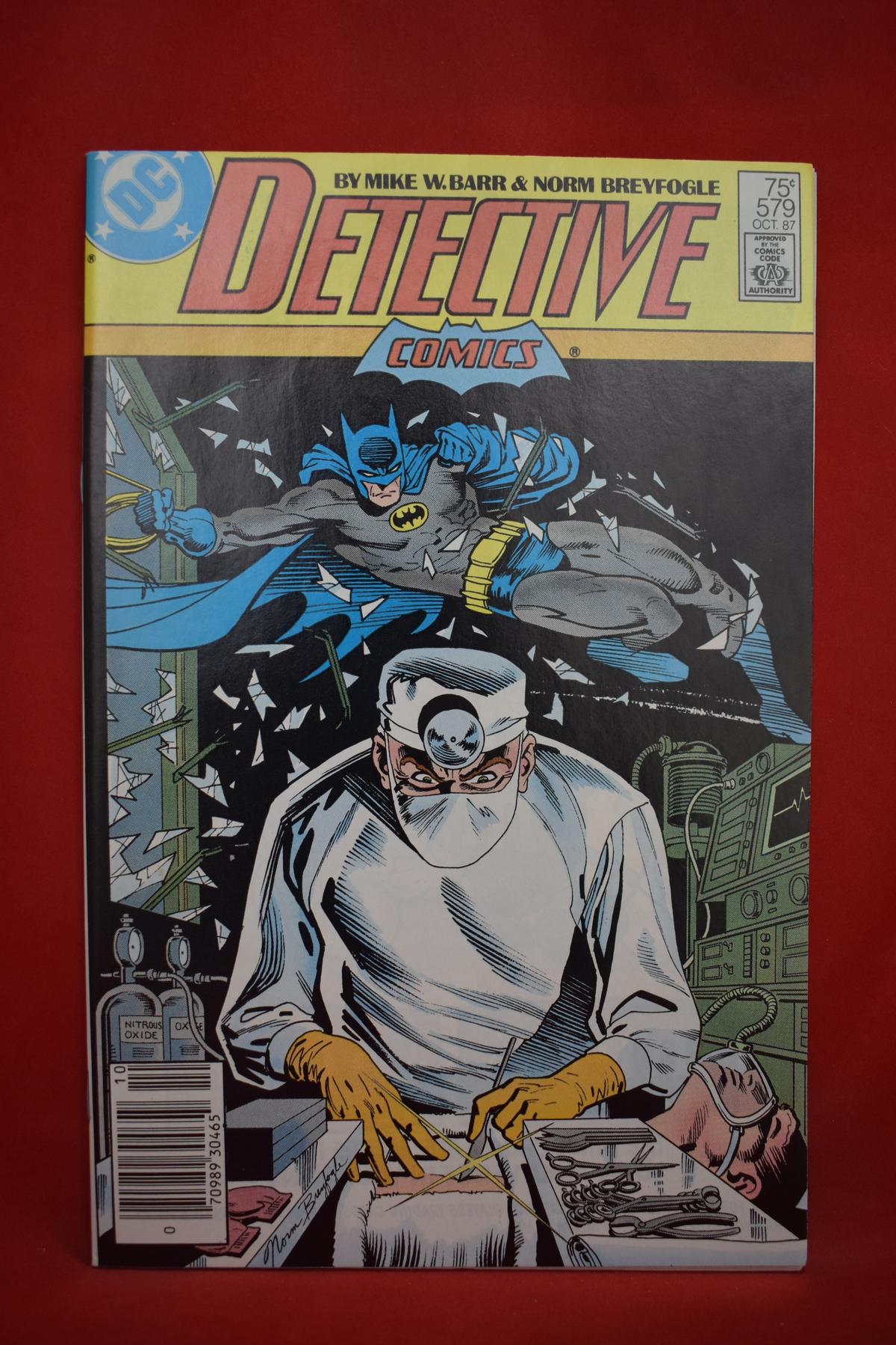 DETECTIVE COMICS #579 | THE CRIME DOCTOR'S CRIMSON CLINIC | BREYFOGLE - NEWSSTAND