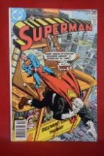 SUPERMAN #320 | POWER PLAY OF THE PARASITE! | LOPEZ & OKSNER SOLOMON GRUNDY COVER - 1978