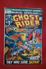 MARVEL SPOTLIGHT #7 | KEY 3RD APPEARANCE OF GHOST RIDER! | *BIT OF A SPINE ROLL - SEE PICS*