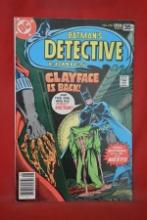 DETECTIVE COMICS #478 | 1ST FULL APP OF 3RD CLAYFACE - PRESTON PAYNE