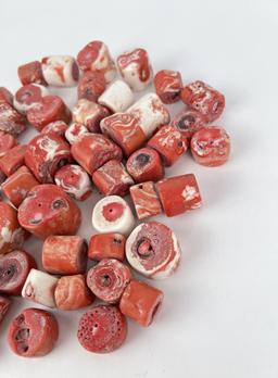 Red Nigerian Coral Trade Beads