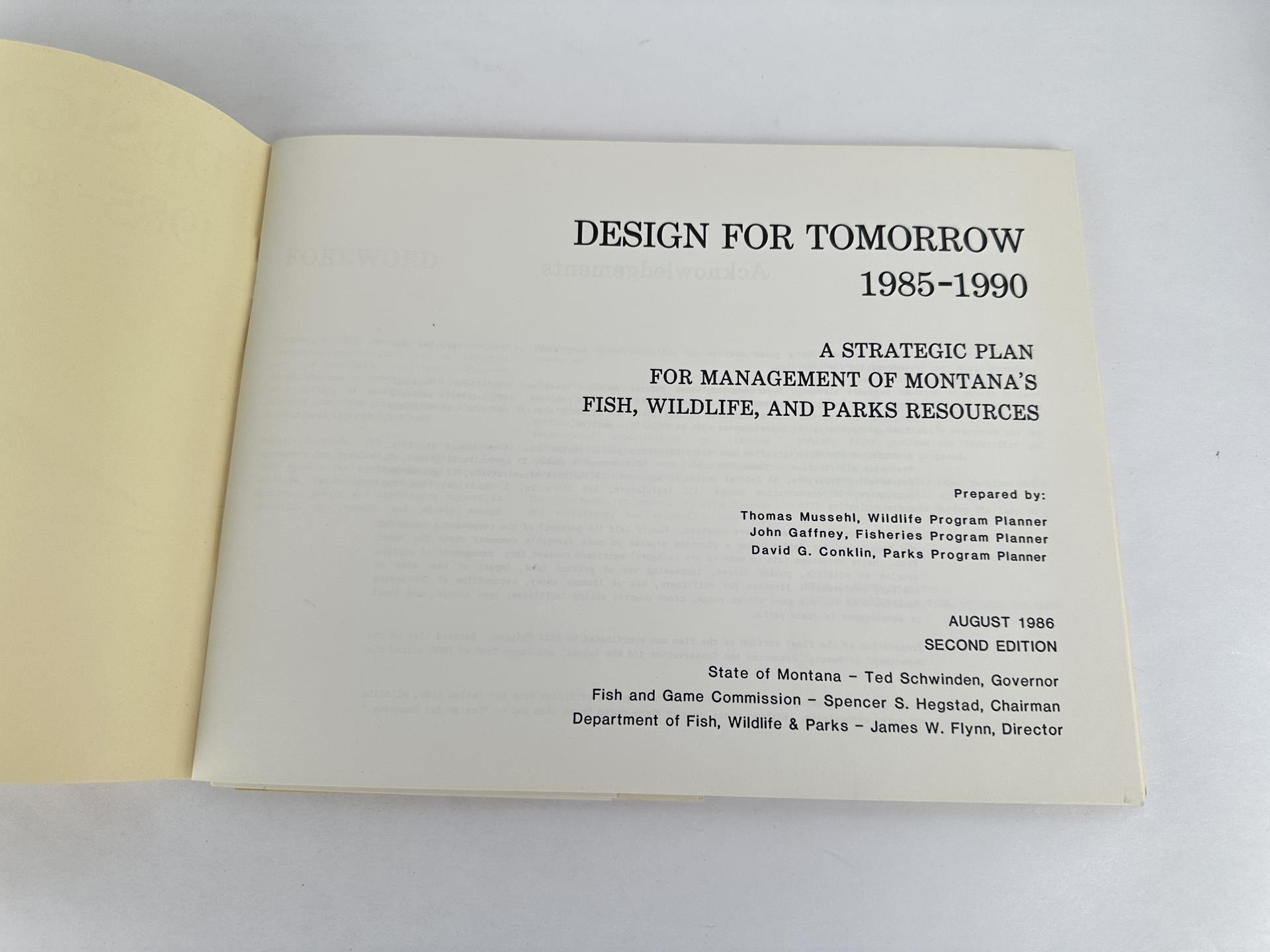 Design For Tomorrow 1985 to 1990