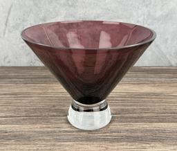 LSA International Purple Glass Bowl