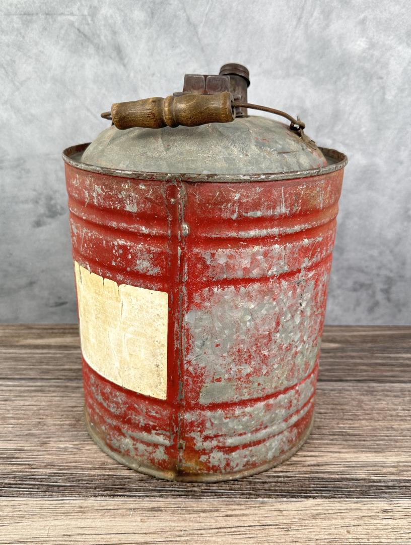 Antique Gasoline Galvanized Can