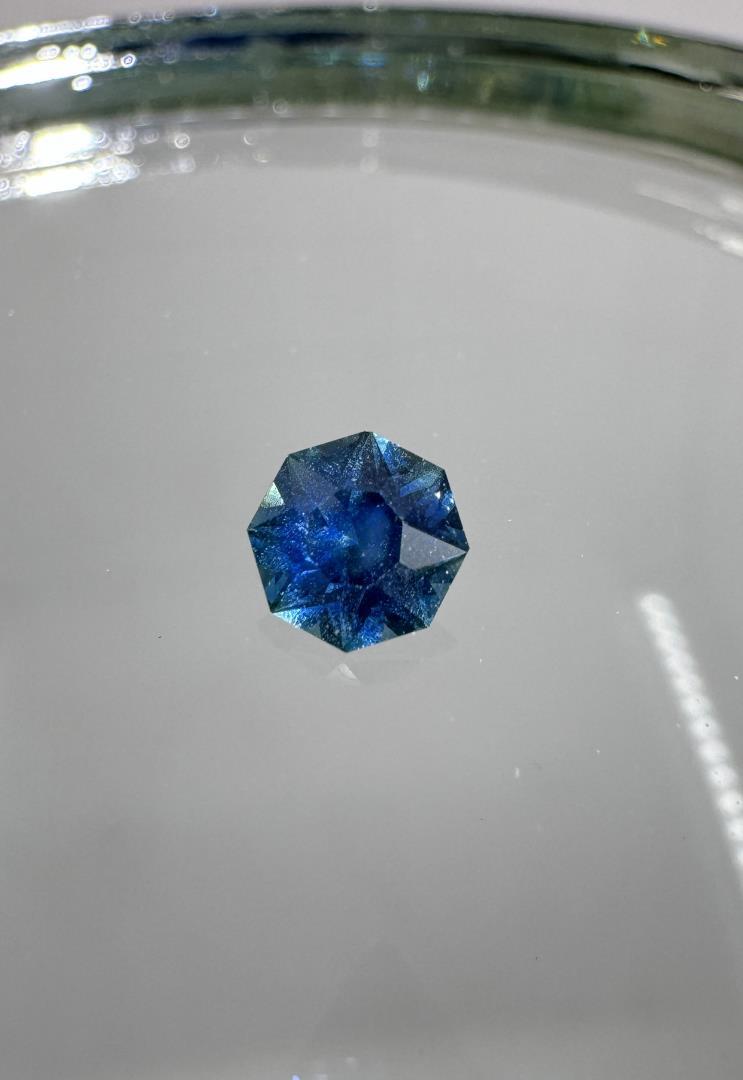 .68ct Octagon Deep Blue Montana Sapphire