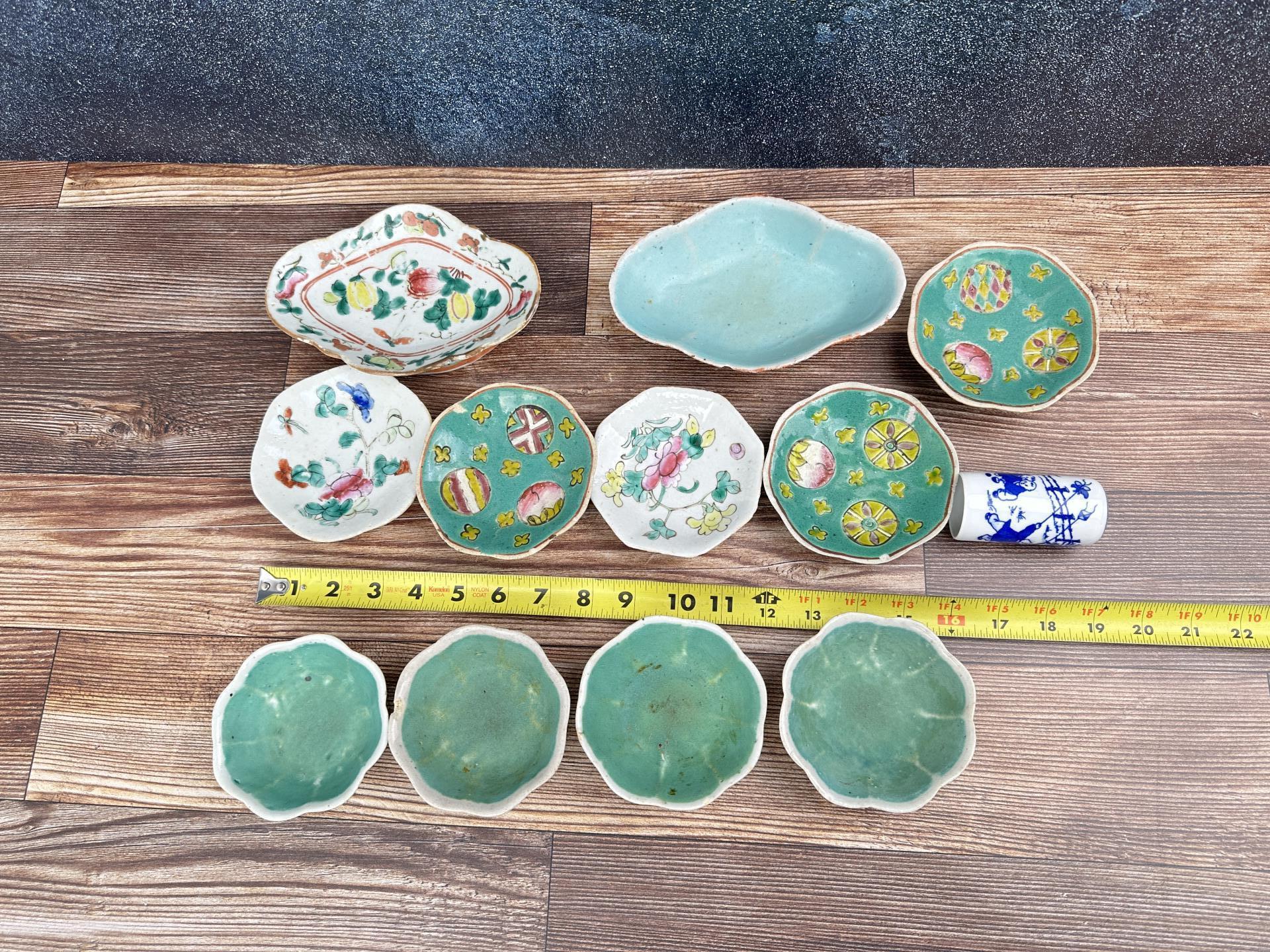 Antique Chinese Famille Rose Verte Porcelain