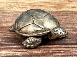 Reed and Barton Silver Turtle Music Box