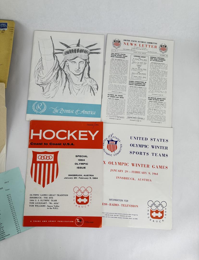1964 Winter Olympics Judith Morstein Documents