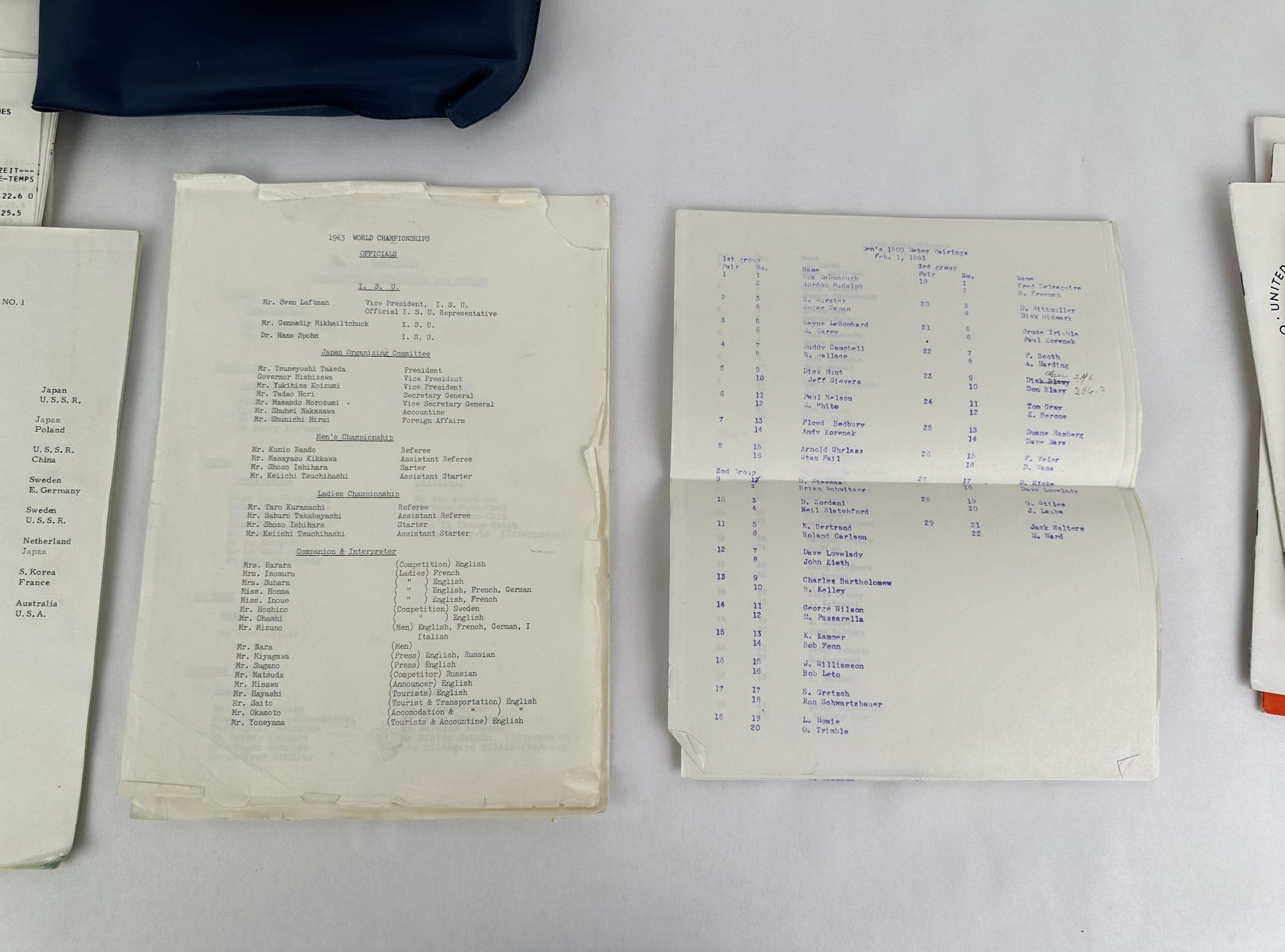 1964 Winter Olympics Judith Morstein Documents