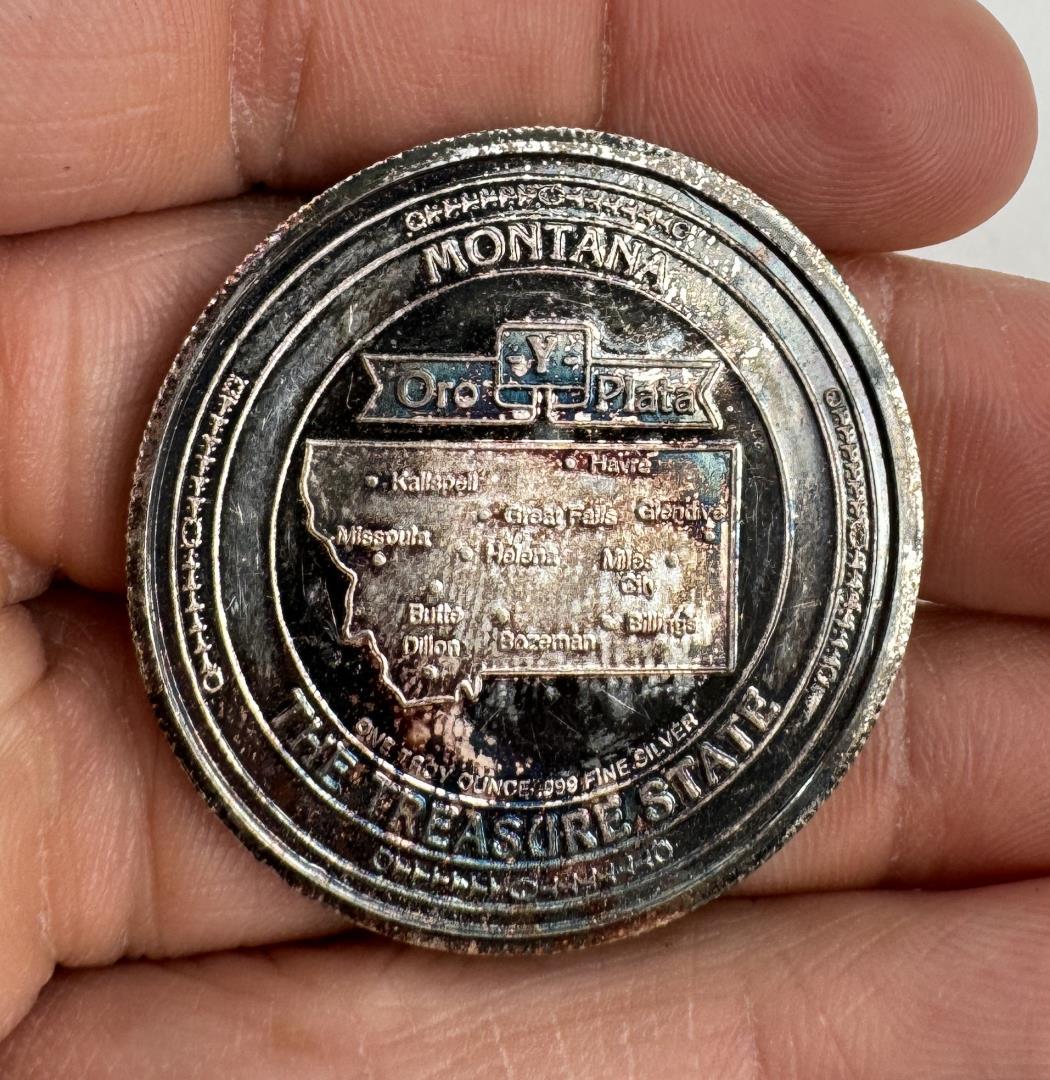 Bozeman Montana One Troy Ounce Silver Coin