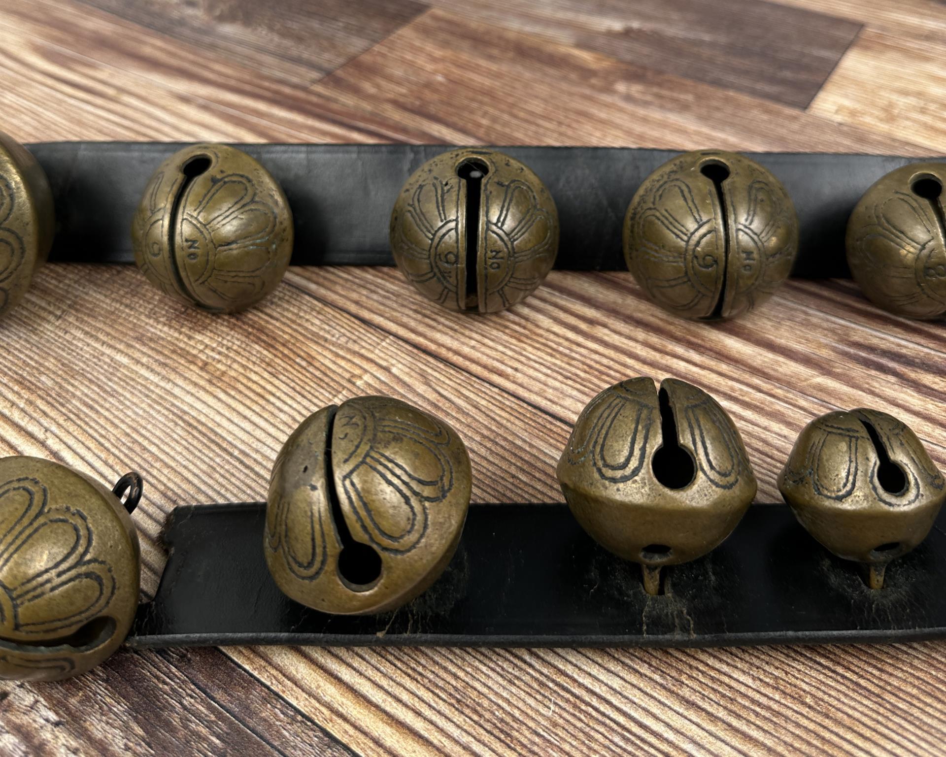 Antique Graduated Bronze Sleigh Bells