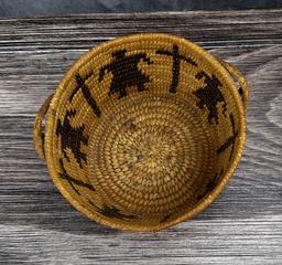 Papago Native American Indian Cross Basket