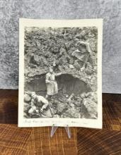 WWI WW1 US Army Artillery Hole France Photo