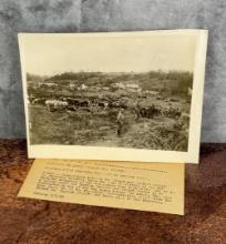 WWI WW1 British and French Dig Trenches Photo