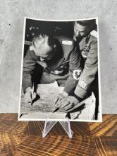 WW2 German General Pouring Over Map Photo