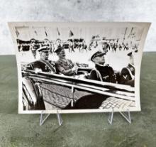 Hitler & Admiral Horthy Of Hungary In Kiel Photo