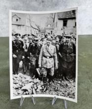 1944 Hitler Inspects Bomb Damage Photo