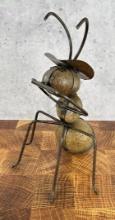 Ant Playing Harmonica Rock Garden Sculpture