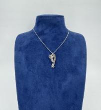 Sterling Silver Cowboy Spur Necklace