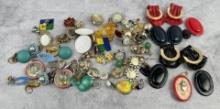 Collection of Costume Jewelry Earrings