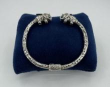 Sterling Silver Elephant Bracelet