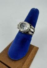 Sterling Silver Topaz Ring