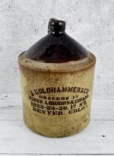 A. Goldhammer Denver Colorado Whiskey Jug