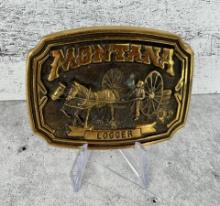 Montana Bronze Cowboy Belt Buckle