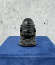 Carved Obsidian R2D2 Star Wars Figure