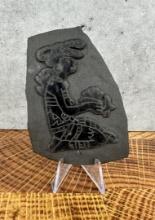 Mayan Slate Carving
