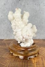 Chinese White Coral Aragonite Mineral Specimen
