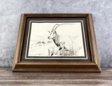 William C Gilpin African Safari Oryx Print