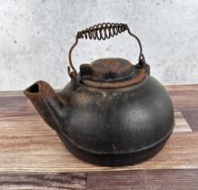 Wagner Ware Cast Iron Tea Pot Kettle