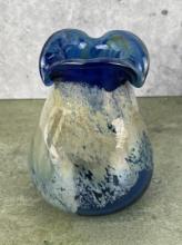 Studio Art Glass Vase Signed JD 87