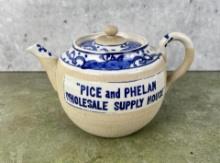 Pice and Phelan Wholesale Supply House Tea Pot